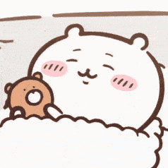 파일:치이카와가 안고 자는 곰인형.gif